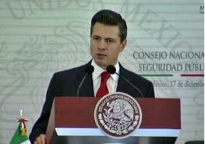 Enrique Peña Nieto anuncia la creación de la Gendarmería Nacional