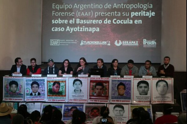 EAAF presenta peritaje sobre Basurero de Cocula en caso Ayotzinapa